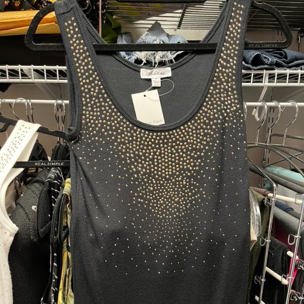Calvin Klein Sleeveless Tank Top Black